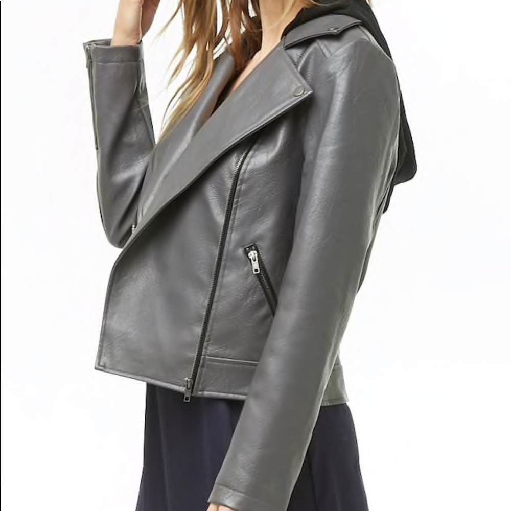 Faux leather jacket